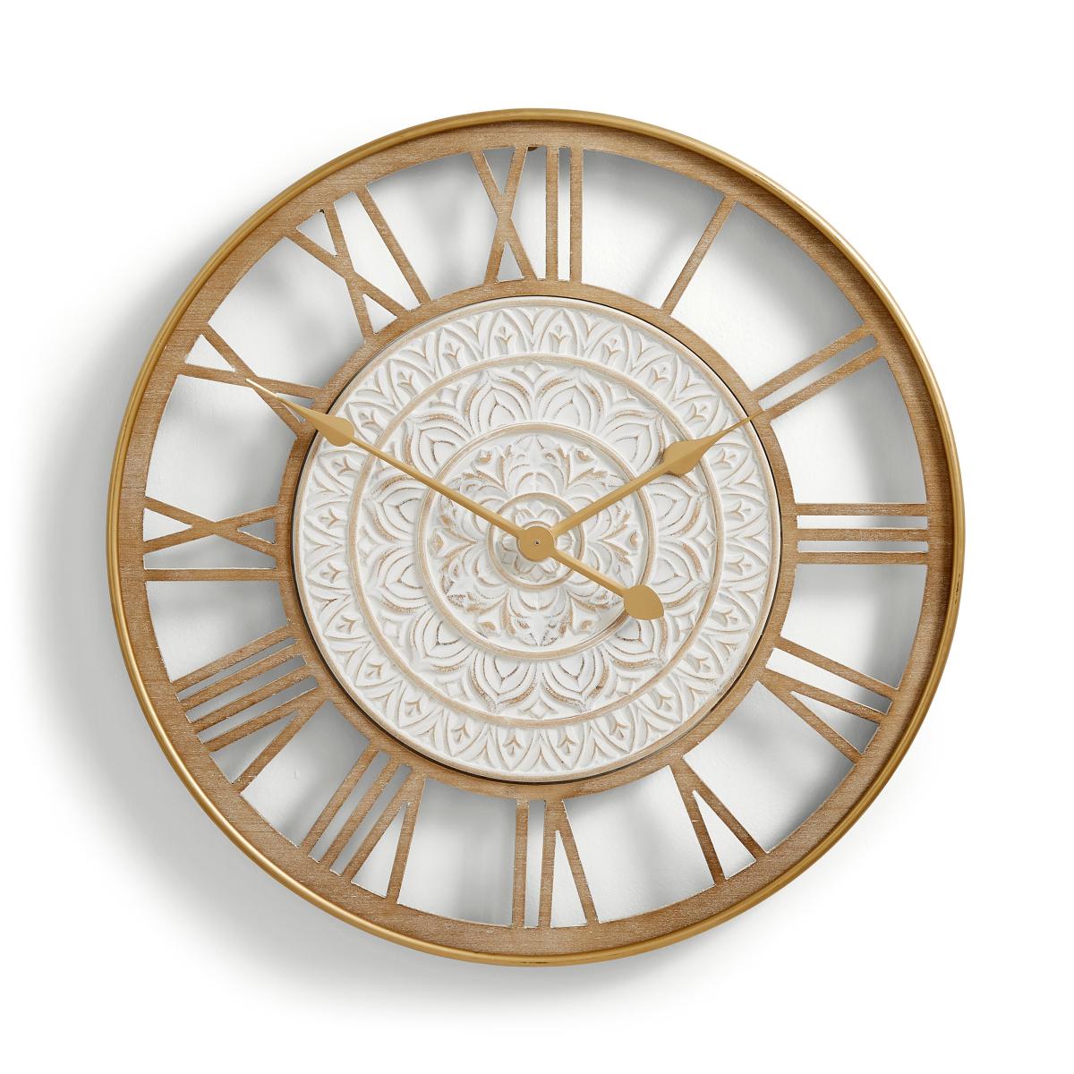 Decorative Skeleton Wall Clock 60cm Gold – image 3