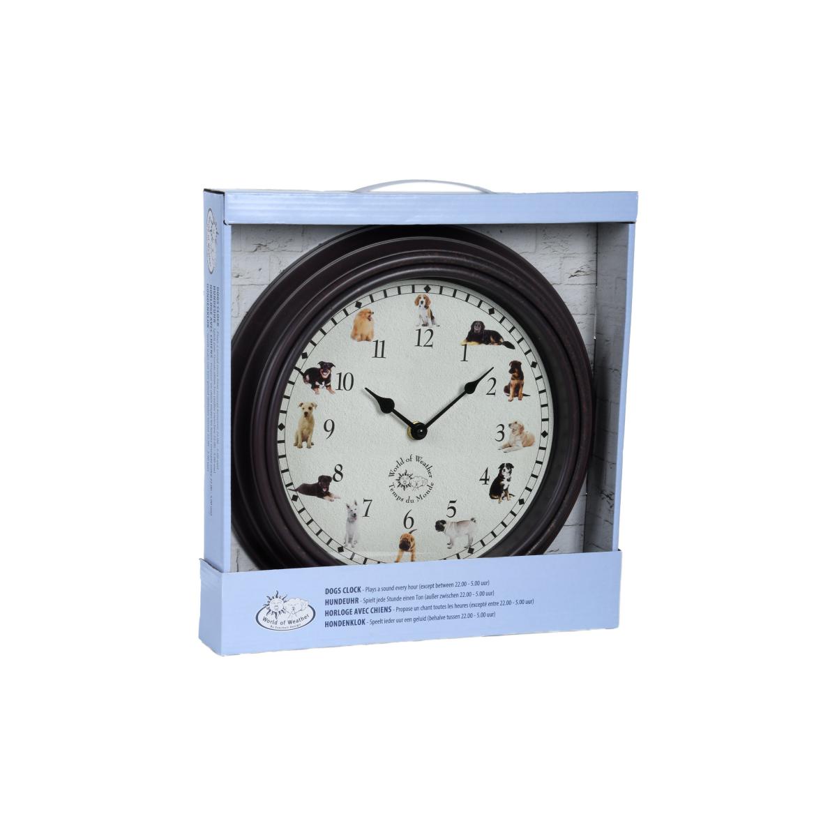 Fallen Fruits Dog Sounds Clock Brown – image 2