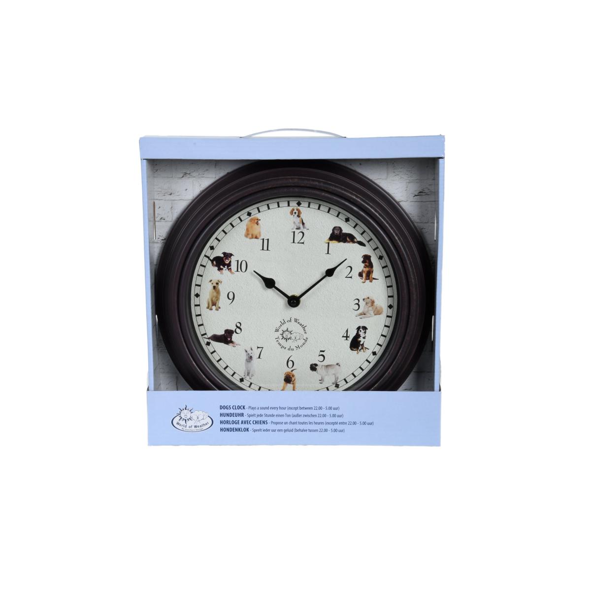 Fallen Fruits Dog Sounds Clock Brown – image 3