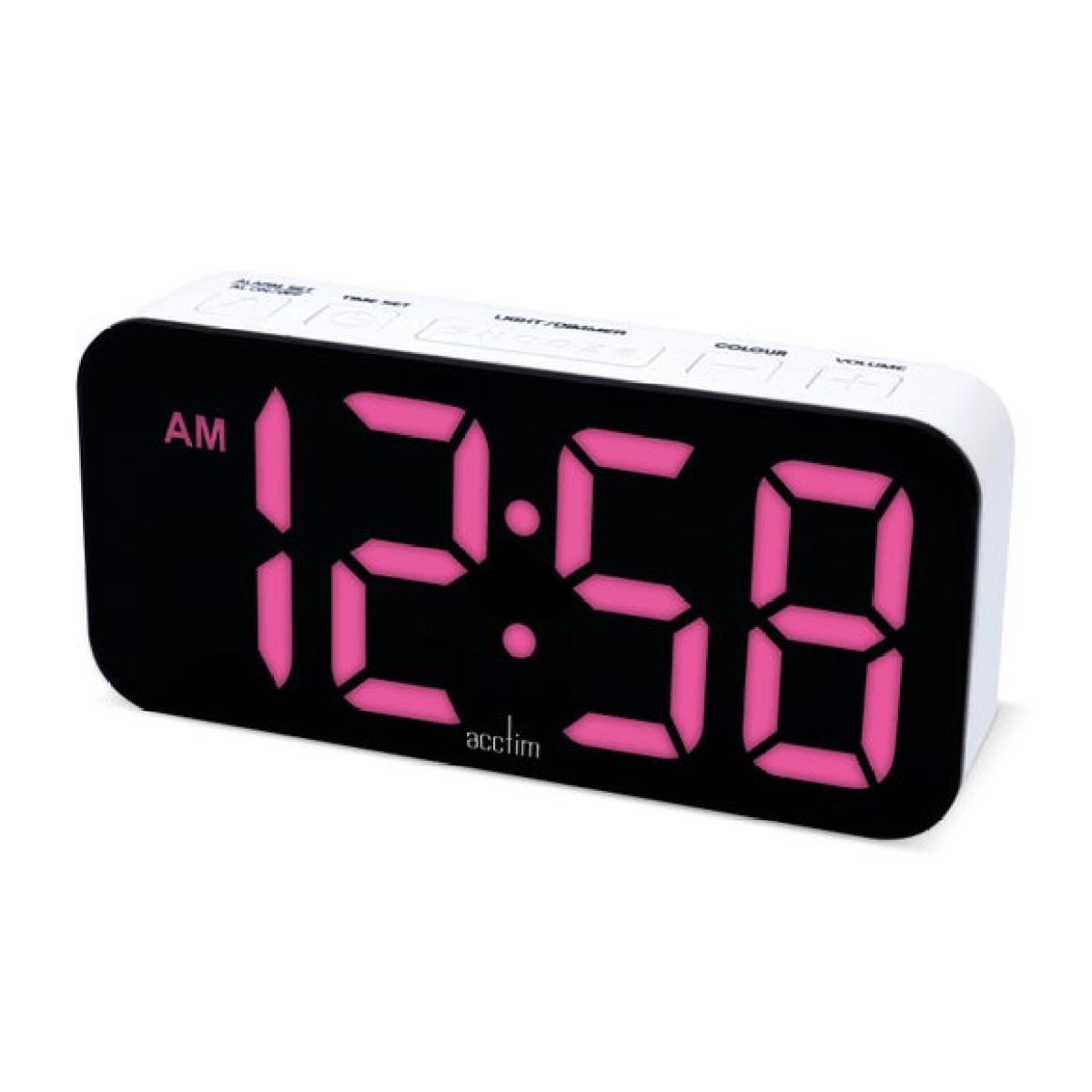 Acctim Jaxon Multicoloured LED Alarm Clock – image 5