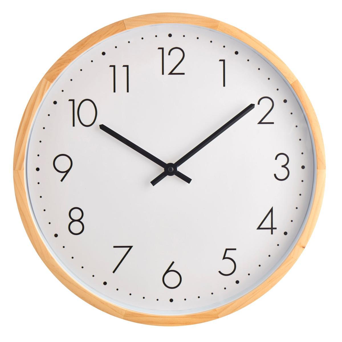 Wooden Silent Clock Brown – image 3