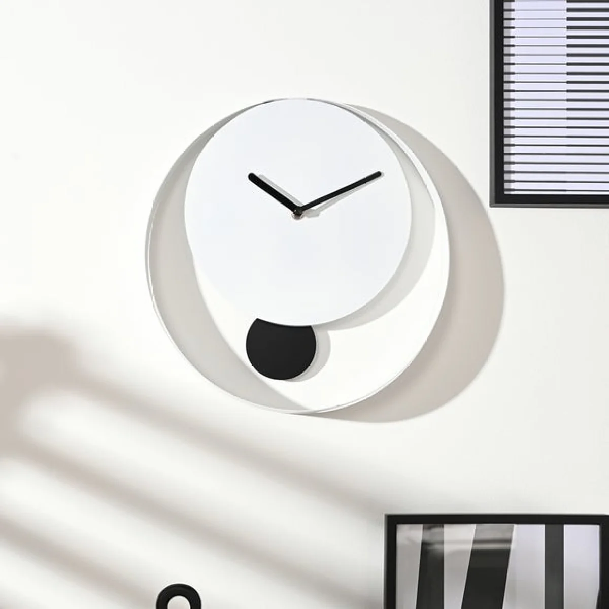 Interval Round Pendulum Wall Clock – image 6