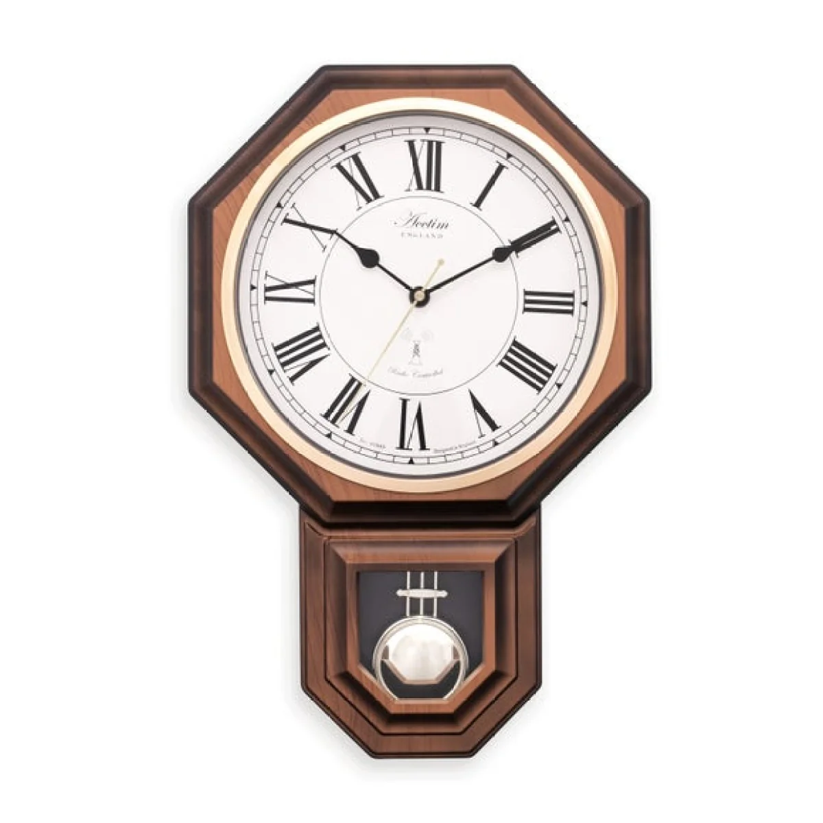 Acctim Yarnton Radio Controlled Wood Effect Pendulum Clock – image 3