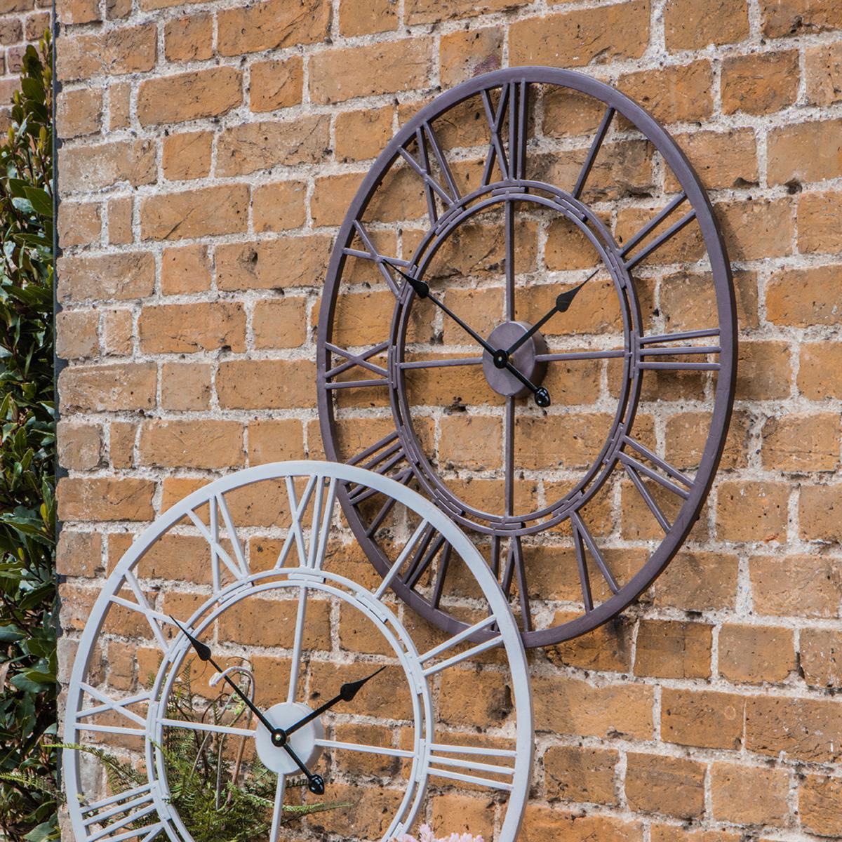Victoria Outdoor Clock Dark Brown – image 3