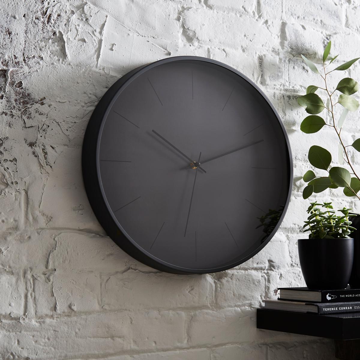 Indoor Outdoor Aluminium Pewter Clock Pewter – image 1