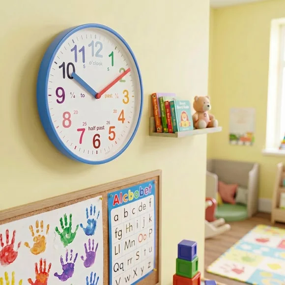 Acctim Wickford Time Teaching Kids Wall Clock – image 1