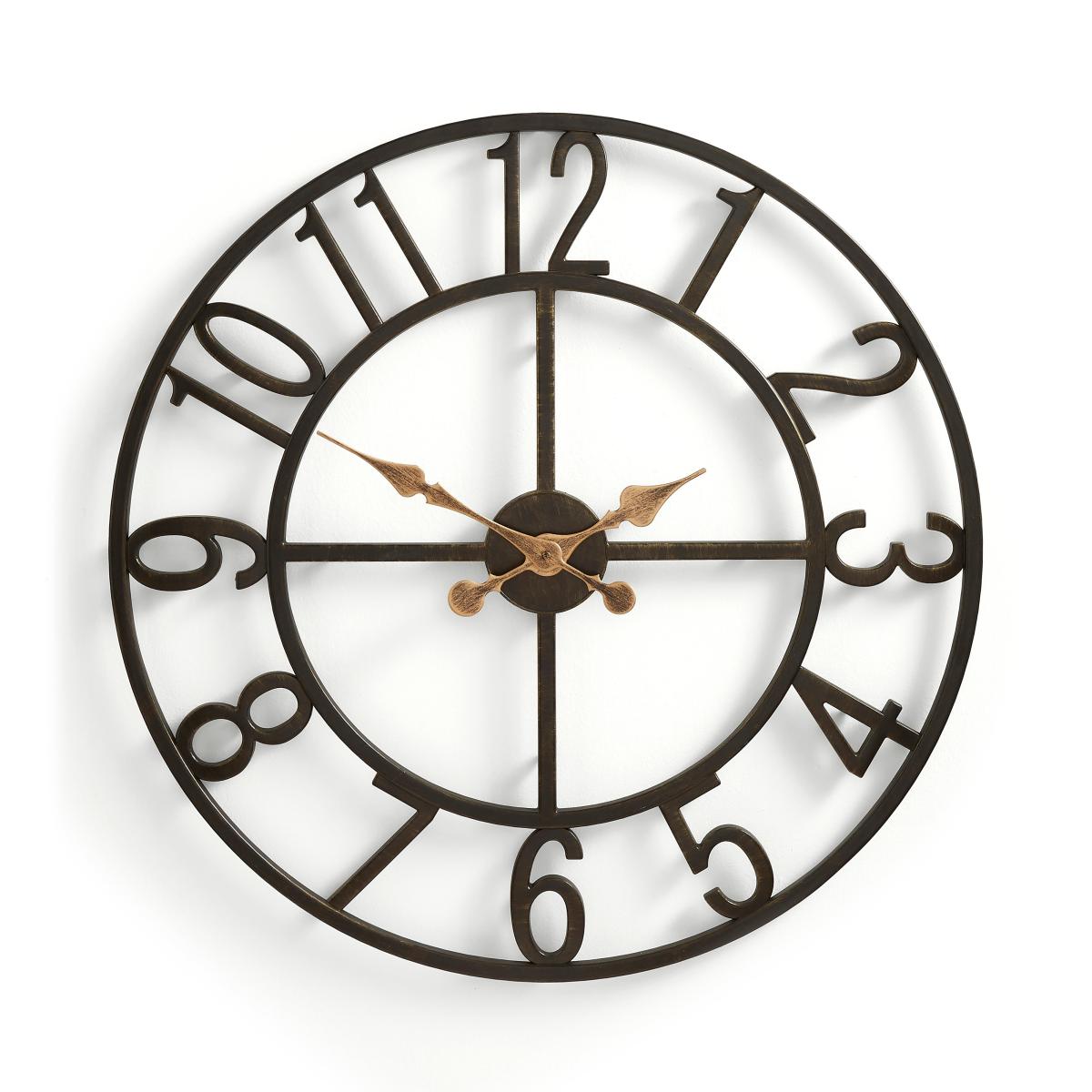 Indoor Outdoor Skeleton Wall Clock 70cm Black Black – image 3