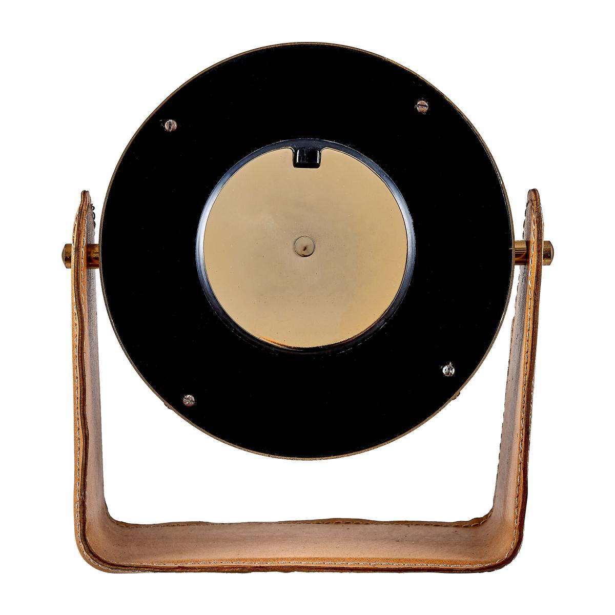 Leather Mantel Clock Tan – image 6