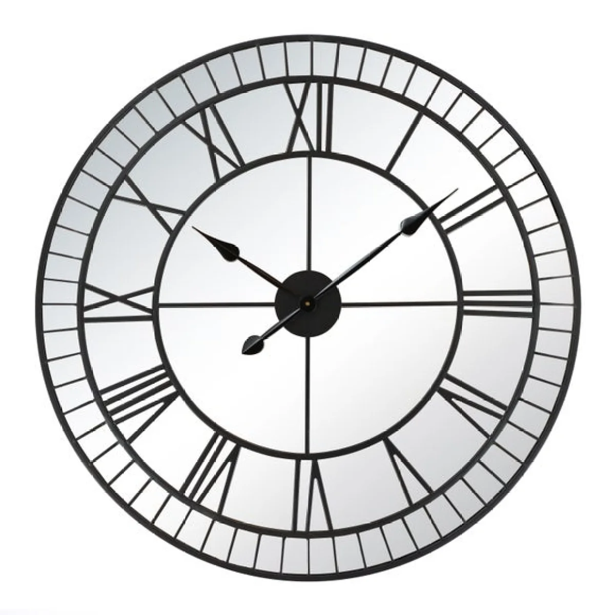 Charles Bentley Windermere Indoor Outdoor Mirrored Skeleton Wall Clock – image 5