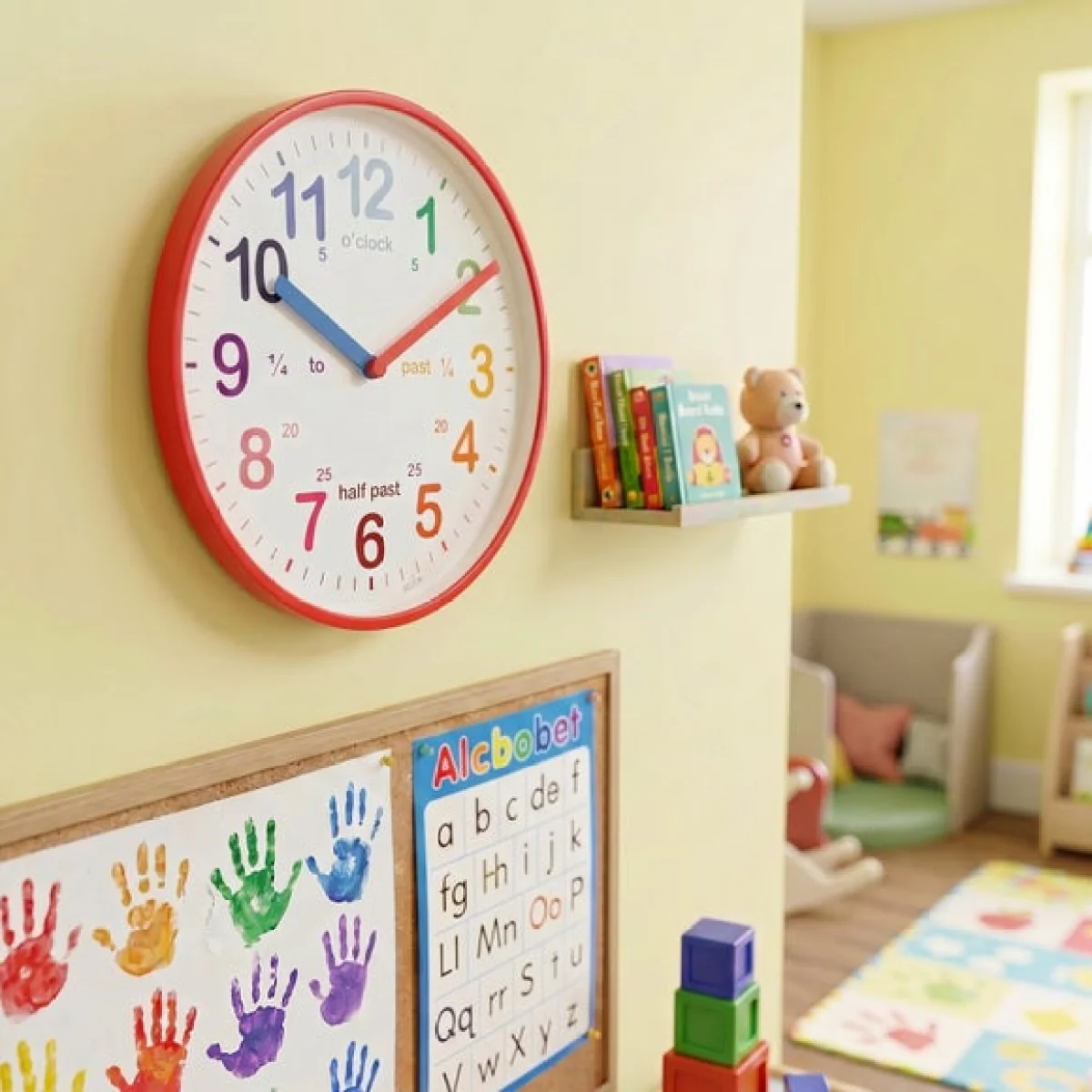 Acctim Wickford Time Teaching Kids Wall Clock – image 1