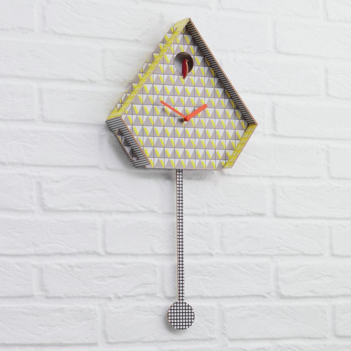 Habitat Miu Yellow Patterned Cuckoo Wall Clock – image 2