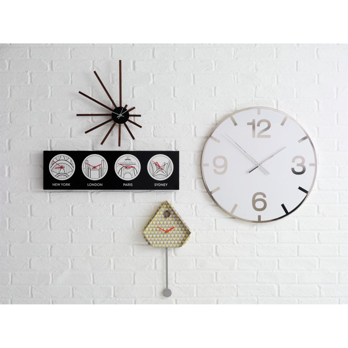 Habitat Miu Yellow Patterned Cuckoo Wall Clock – image 3