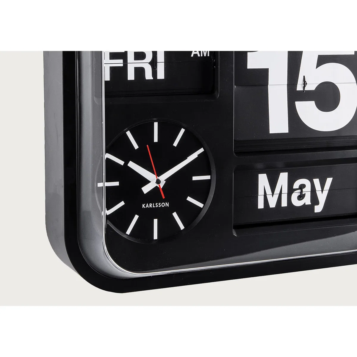 Heal's Karlsson Big Flip Wall Clock Black – image 2