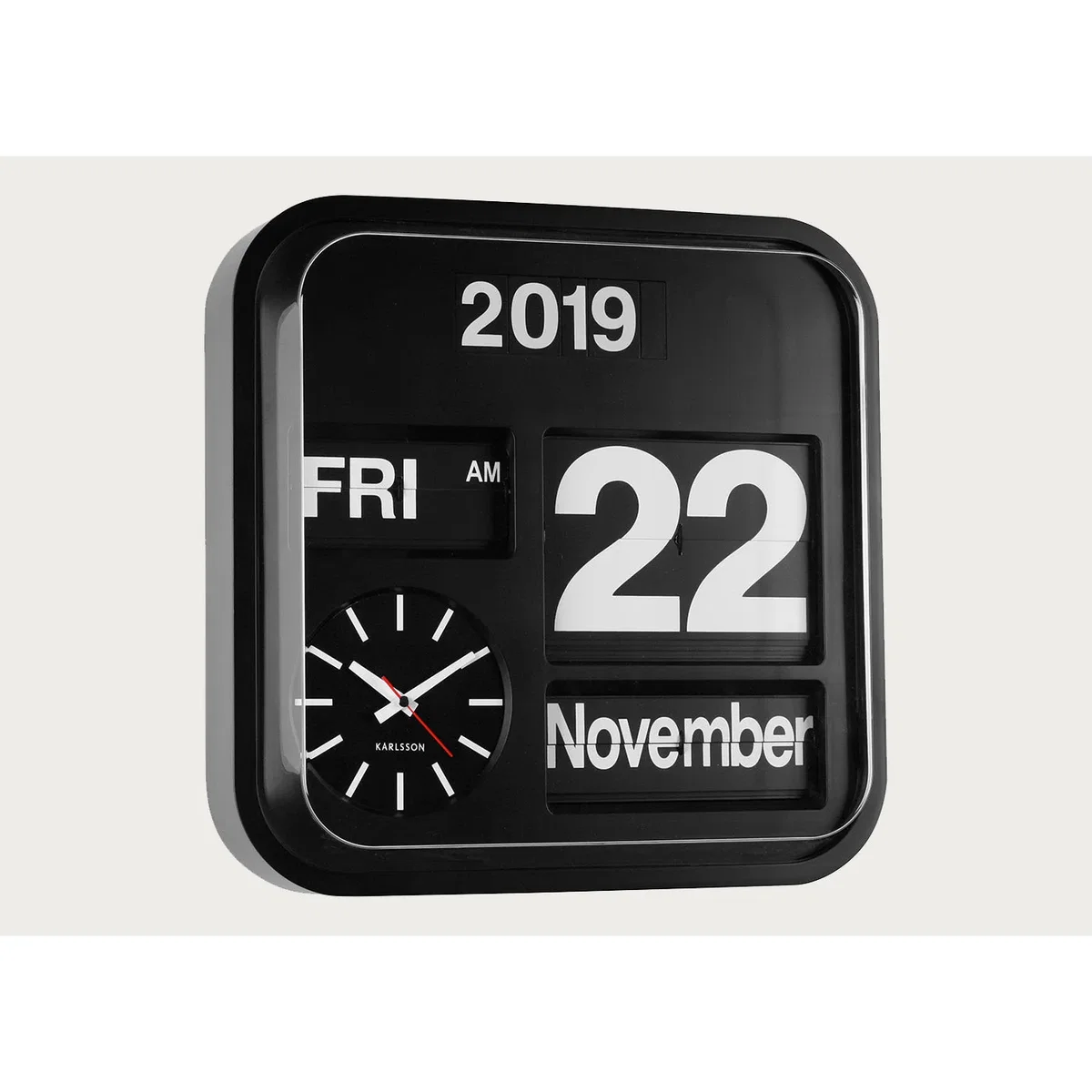 Heal's Karlsson Big Flip Wall Clock Black – image 3