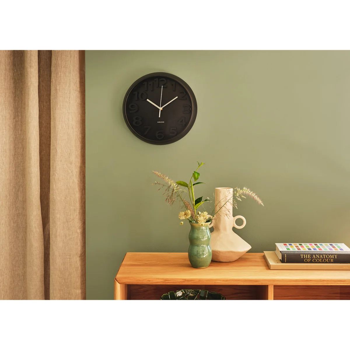 Heal's Elevated Classic Numbers Wall Clock Black – image 2