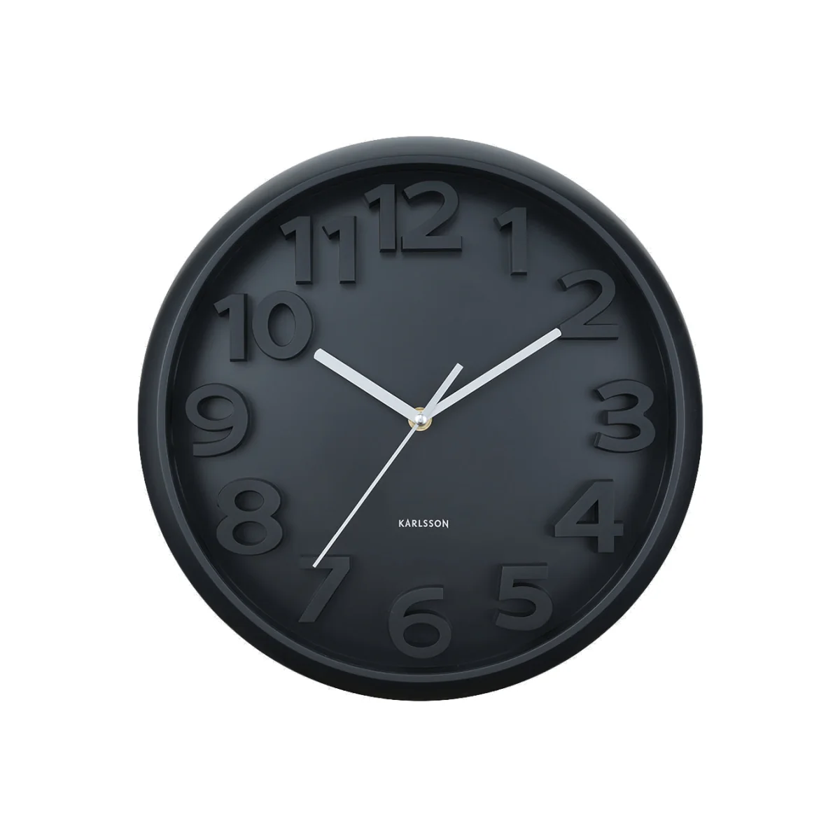 Heal's Elevated Classic Numbers Wall Clock Black – image 1