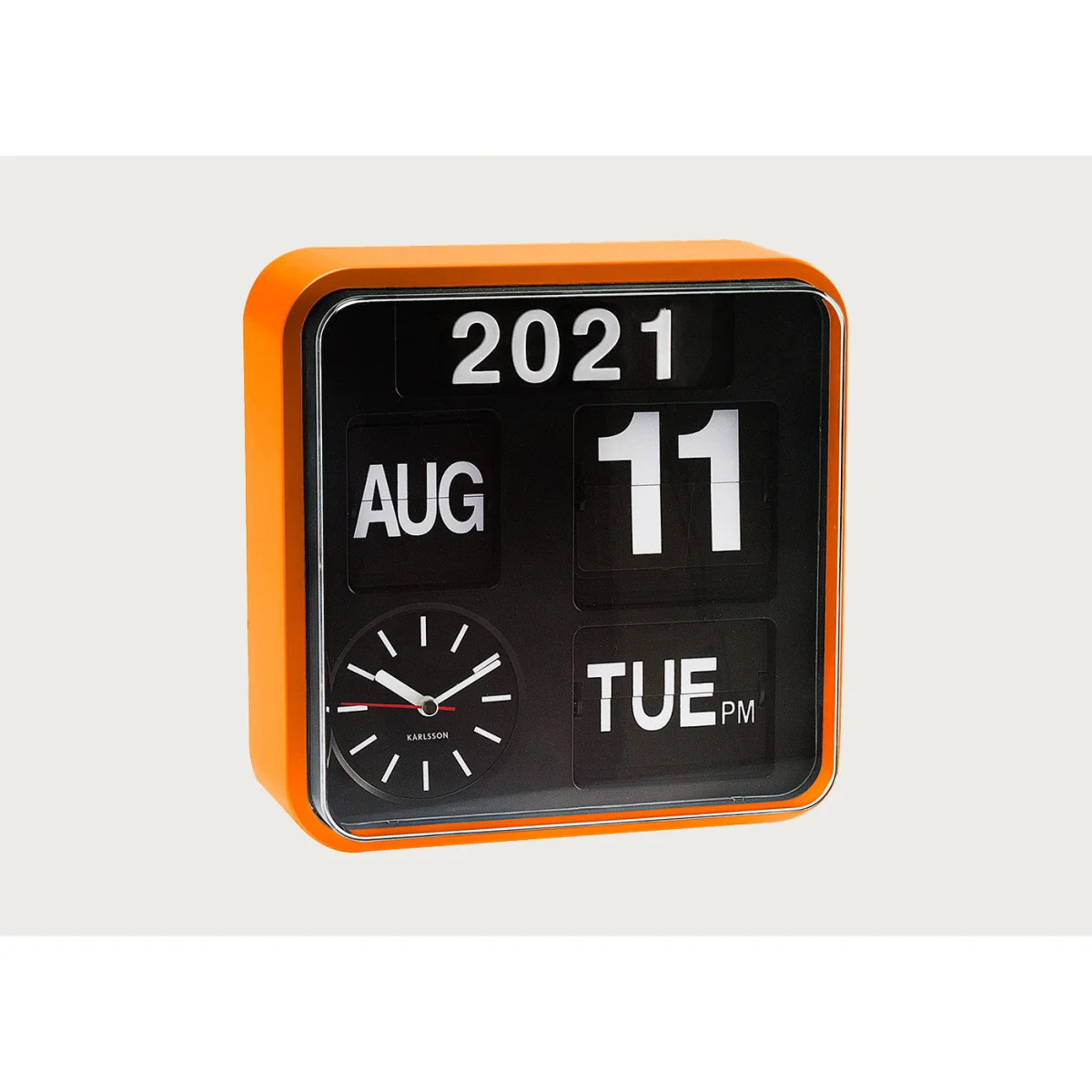 Heal's Karlsson Mini Flip Wall Clock Orange – image 3