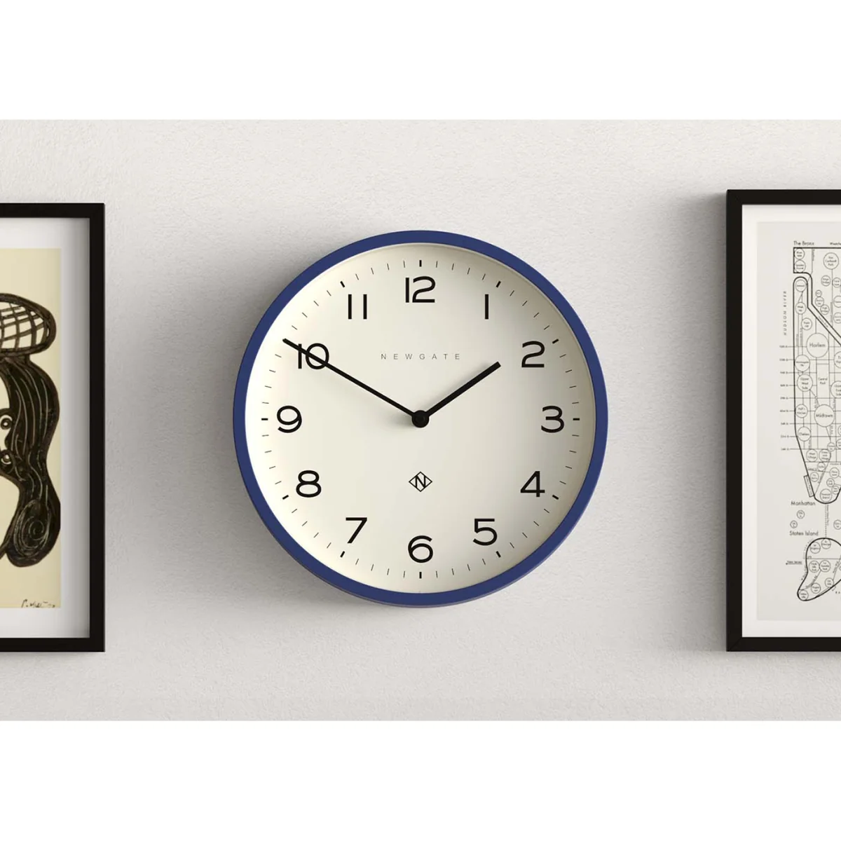 Newgate Echo Number Four Wall Clock Midnight Blue – image 3