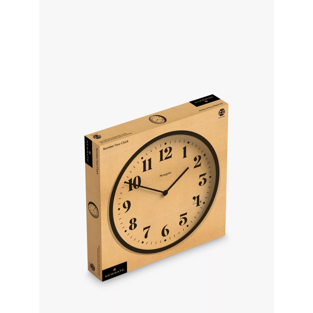 Newgate Clocks Number Four Analogue Wall Clock, 30cm, Grey – image 2