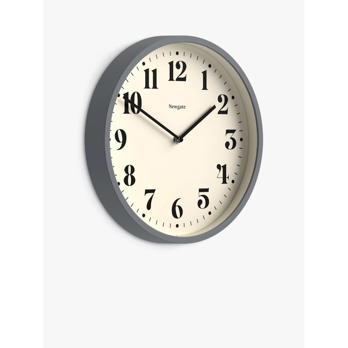 Newgate Clocks Number Four Analogue Wall Clock, 30cm, Grey – image 3