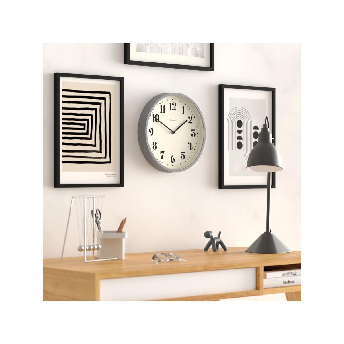 Newgate Clocks Number Four Analogue Wall Clock, 30cm, Grey – image 4