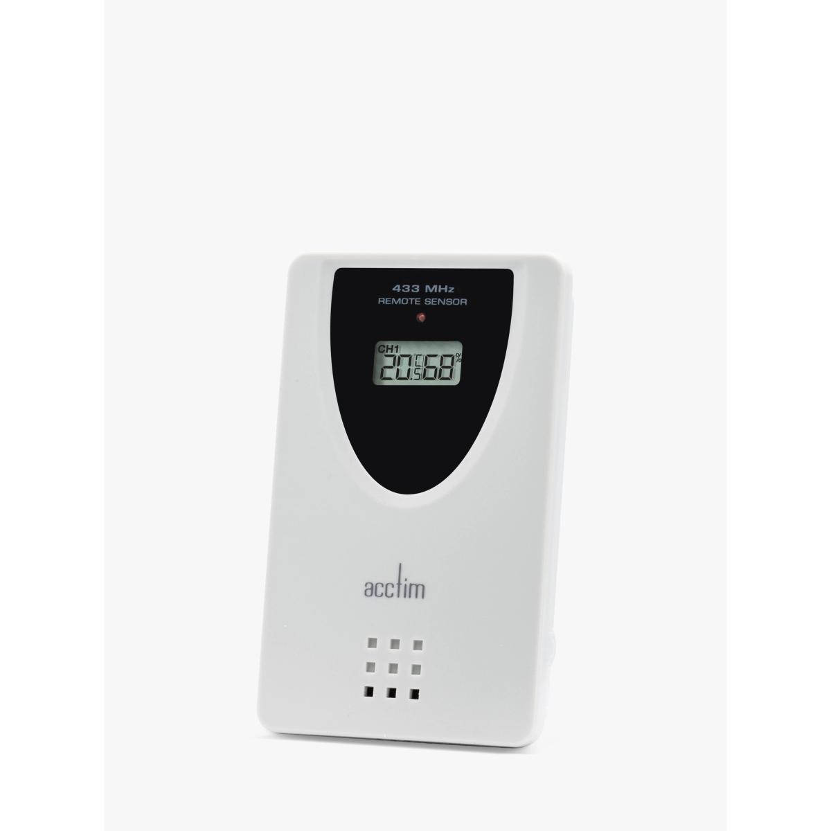 Acctim Ermir LCD Digital Weather Station Clock, Grey – image 2