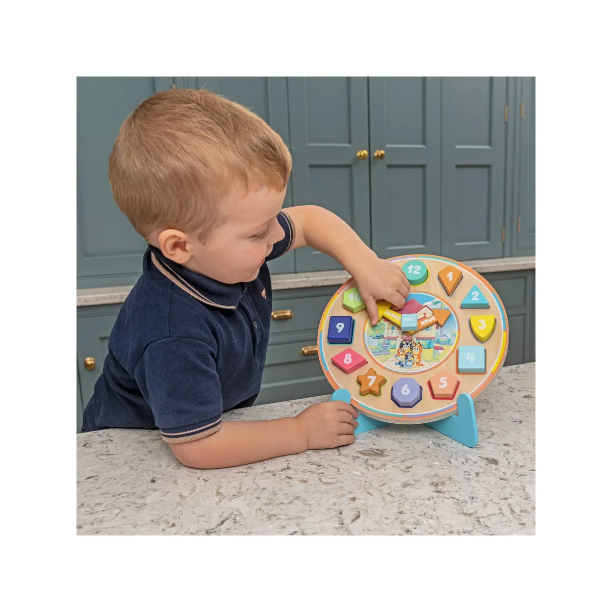 Bluey Wooden Puzzle Clock – image 2