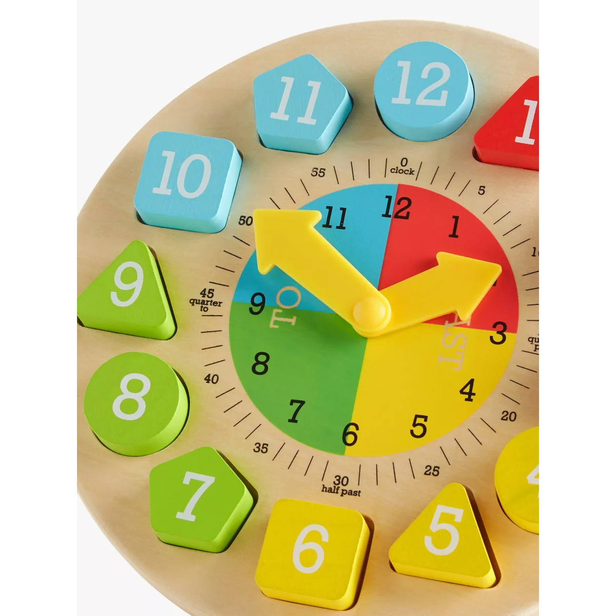 John Lewis & Partners Wooden Teaching Clock – image 3