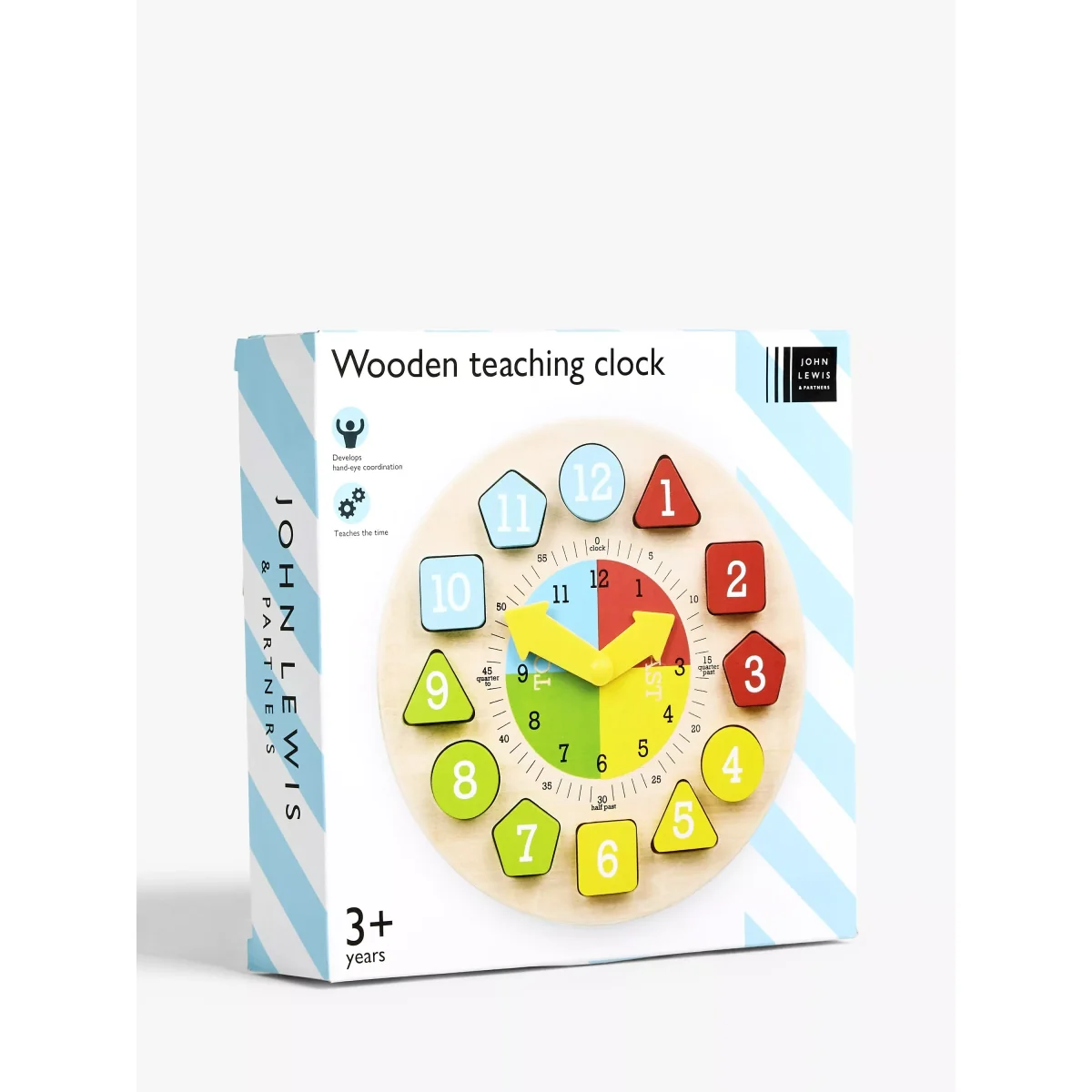 John Lewis & Partners Wooden Teaching Clock – image 5