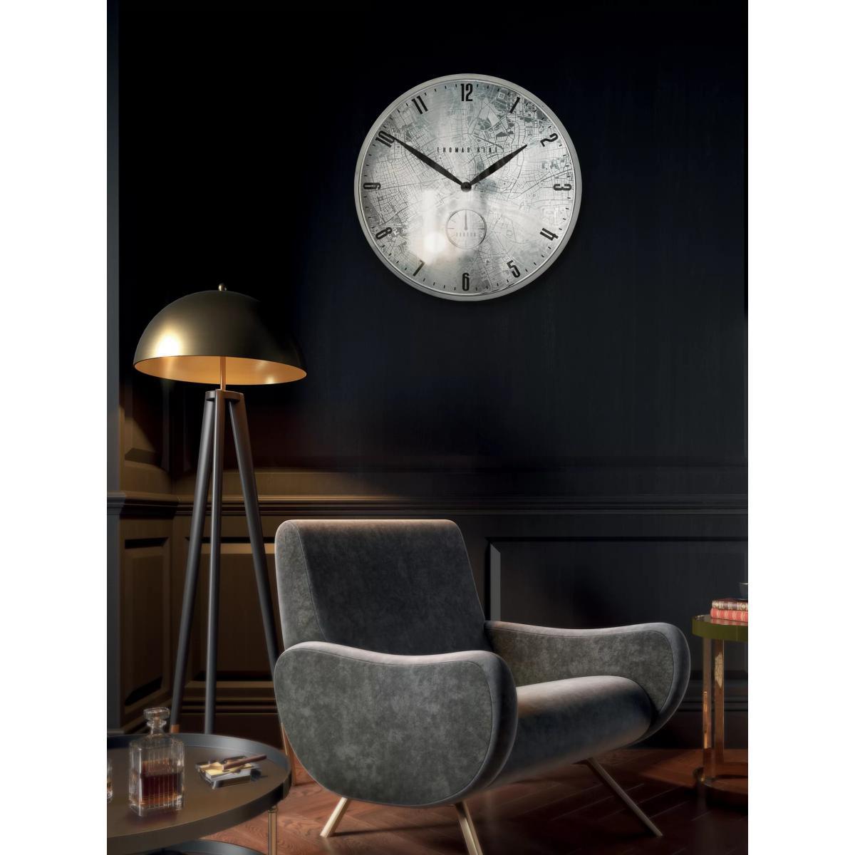 Thomas Kent Londoner Greenwich Timekeeper Analogue Wall Clock, Chrome – image 5