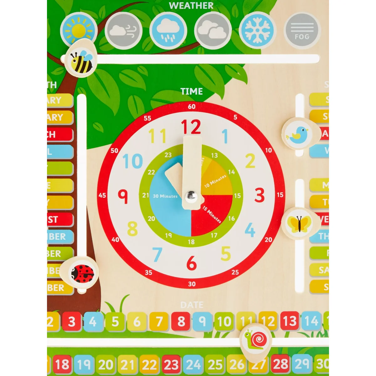 John Lewis & Partners Wooden Routine Clock – image 3