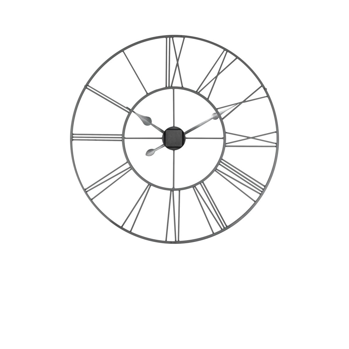 Thomas Kent Roman Numeral Skeleton Outdoor Wall Clock, 83cm, Grey – image 2