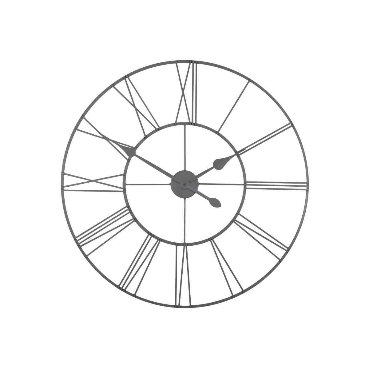 Thomas Kent Roman Numeral Skeleton Outdoor Wall Clock, 83cm, Grey – image 1