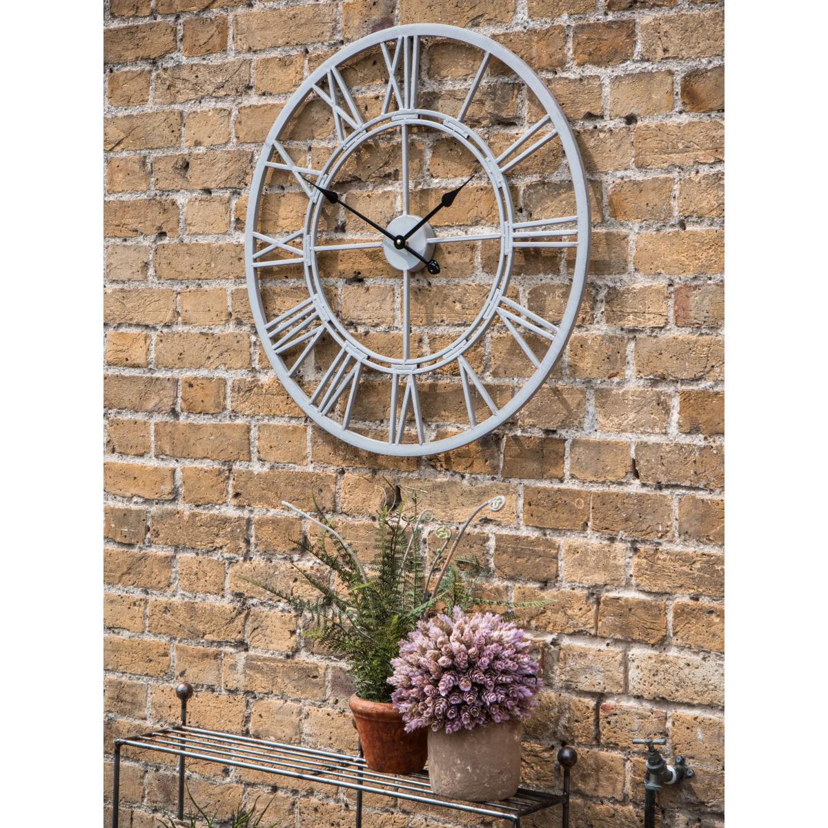 John Lewis & Partners Vistini Skeleton Roman Numeral Analogue Outdoor Wall Clock, 70cm – image 2