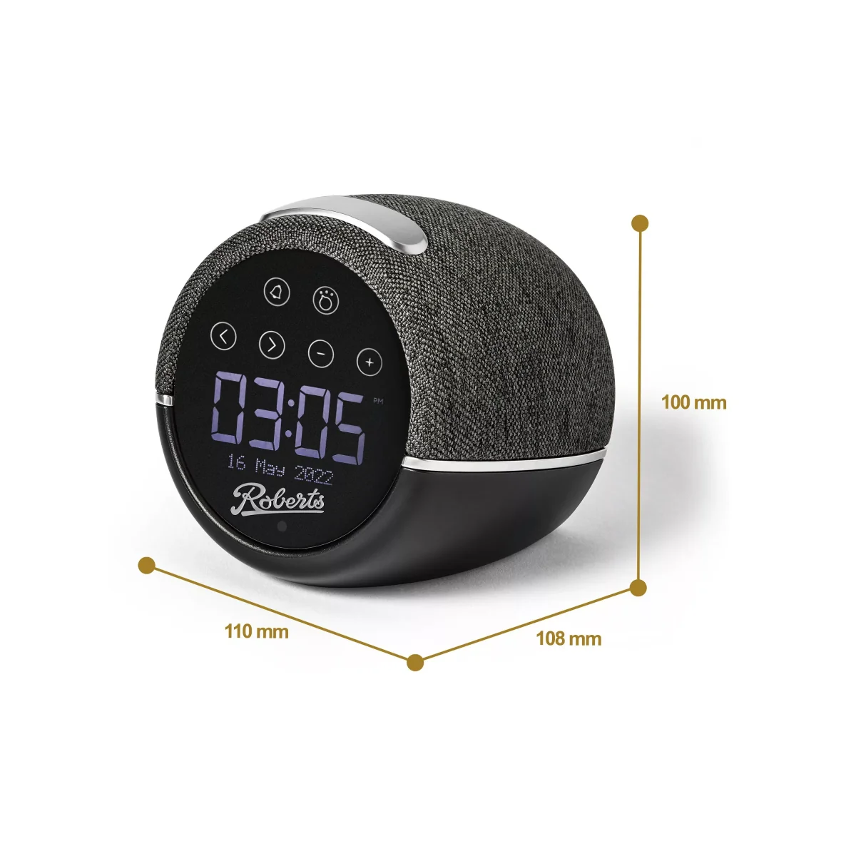 Roberts Zen Plus DAB/DAB+/FM Bluetooth Bedside Clock Radio – image 8