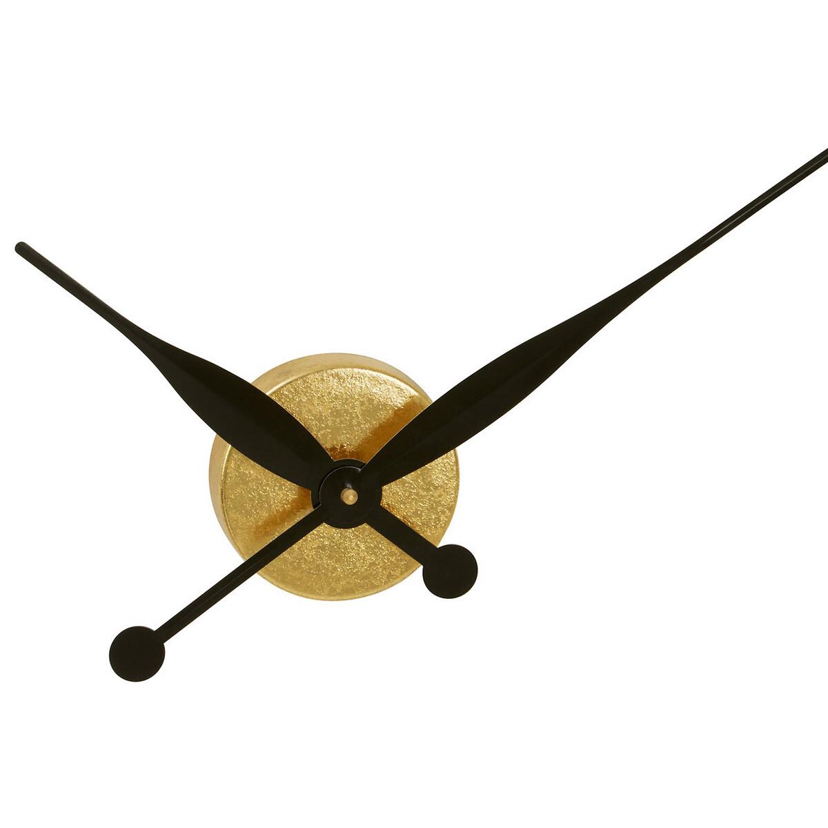 98cm Gold and Natural Wood Wall Clock – image 4