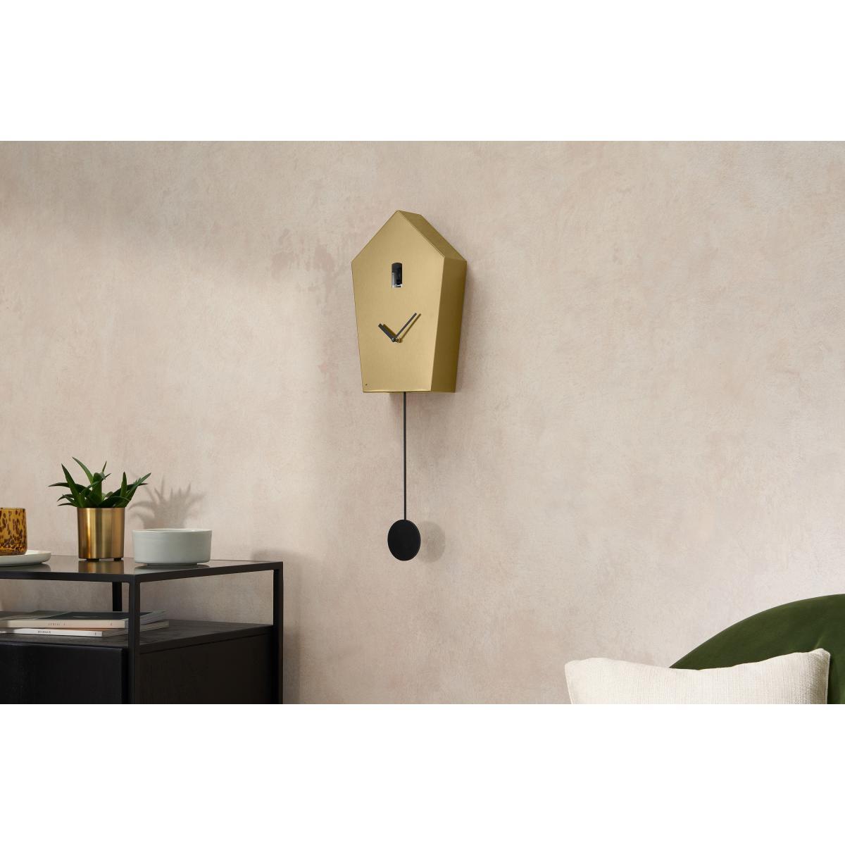 Aza Metallic Cuckoo Clock, Brass – image 3