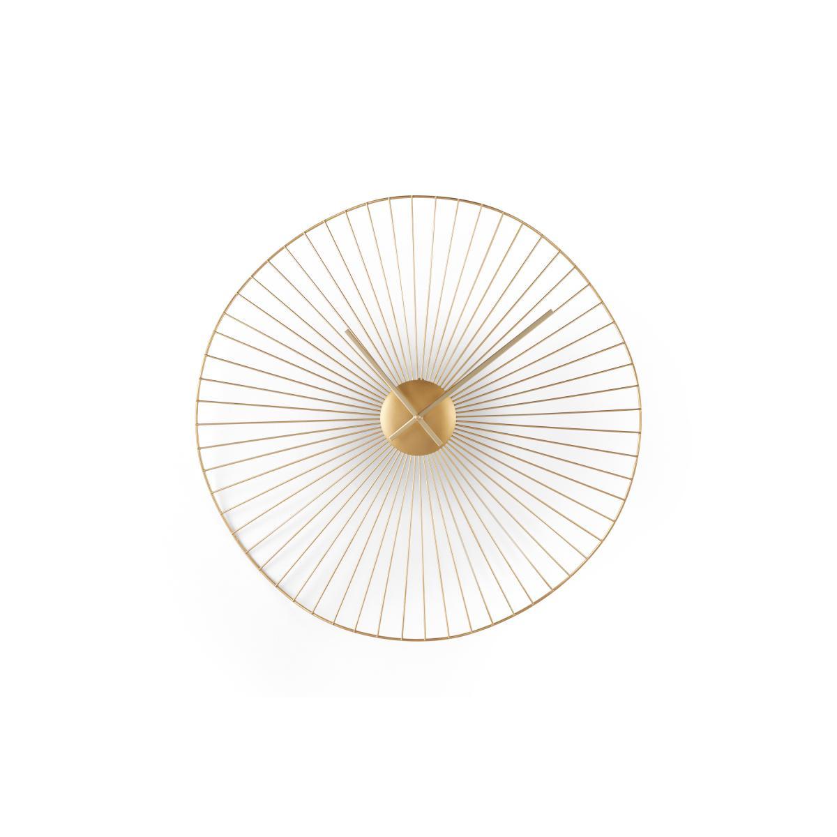 Macon Large Decorative Wire Clock 60cm, Brushed Brass – image 2