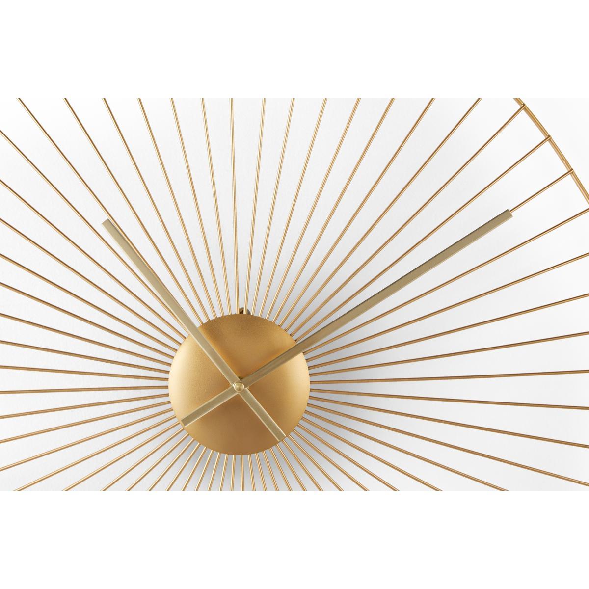 Macon Large Decorative Wire Clock 60cm, Brushed Brass – image 4