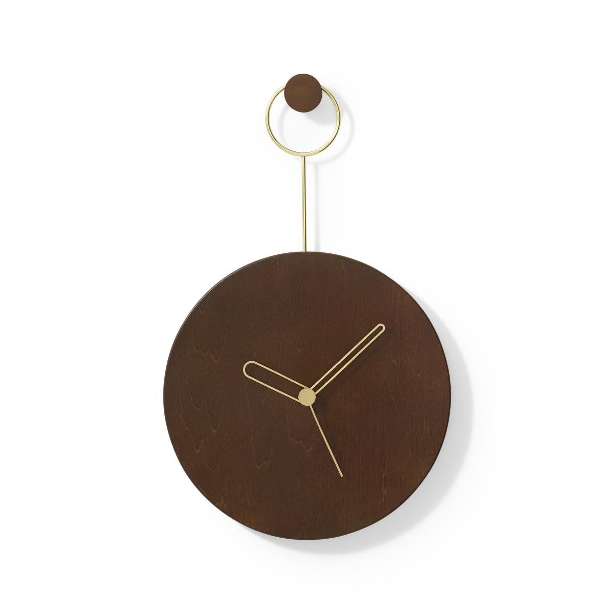 Rhion Feature Wall Hanging Clock, Dark Wood – image 2