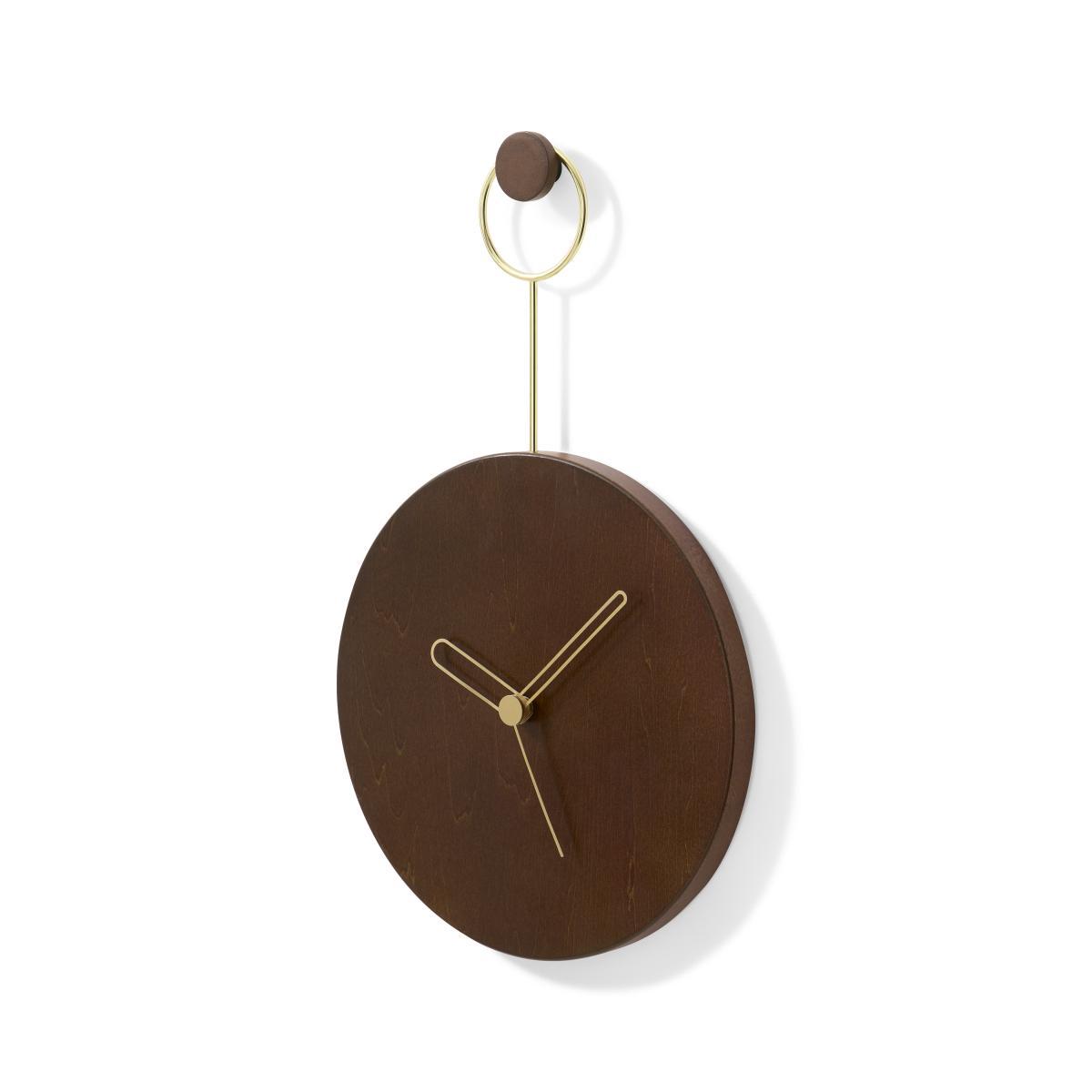Rhion Feature Wall Hanging Clock, Dark Wood – image 4