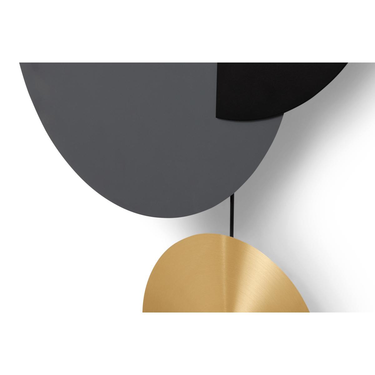 Levvy Pendulum Clock, Brass & Black – image 6