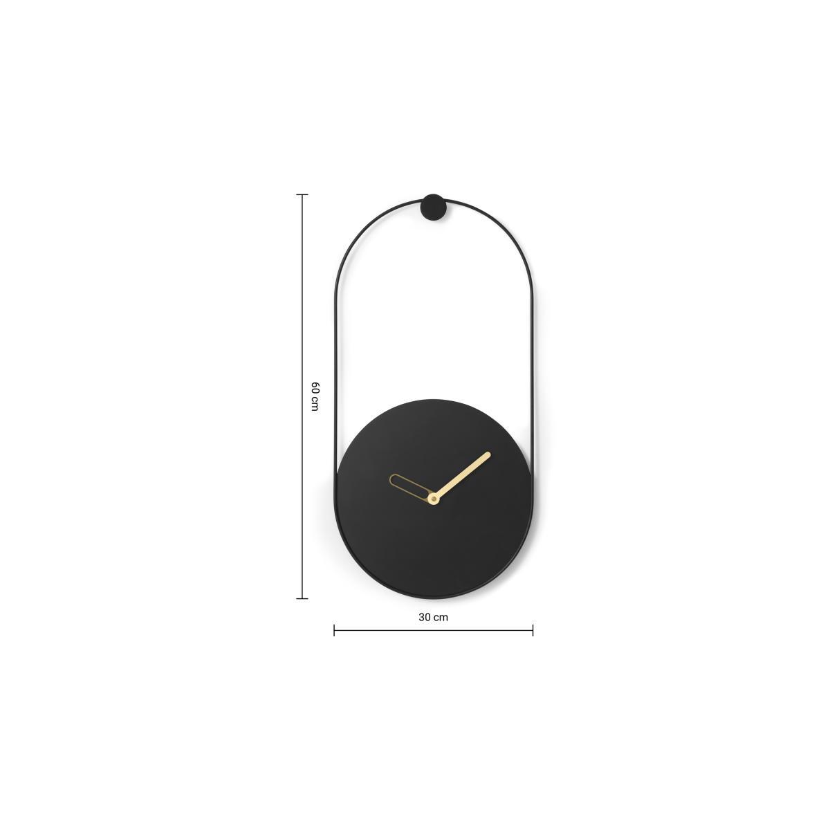 Rigel Pill-Shape Clock, Matte Black – image 7