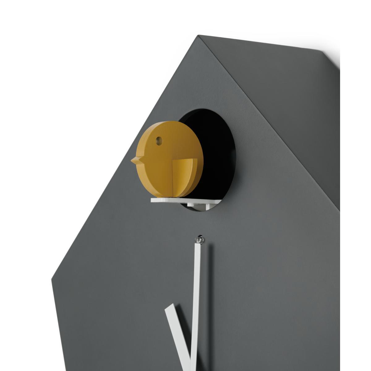 Lark Cuckoo & Pendulum Wall Clock, Charcoal Grey – image 4
