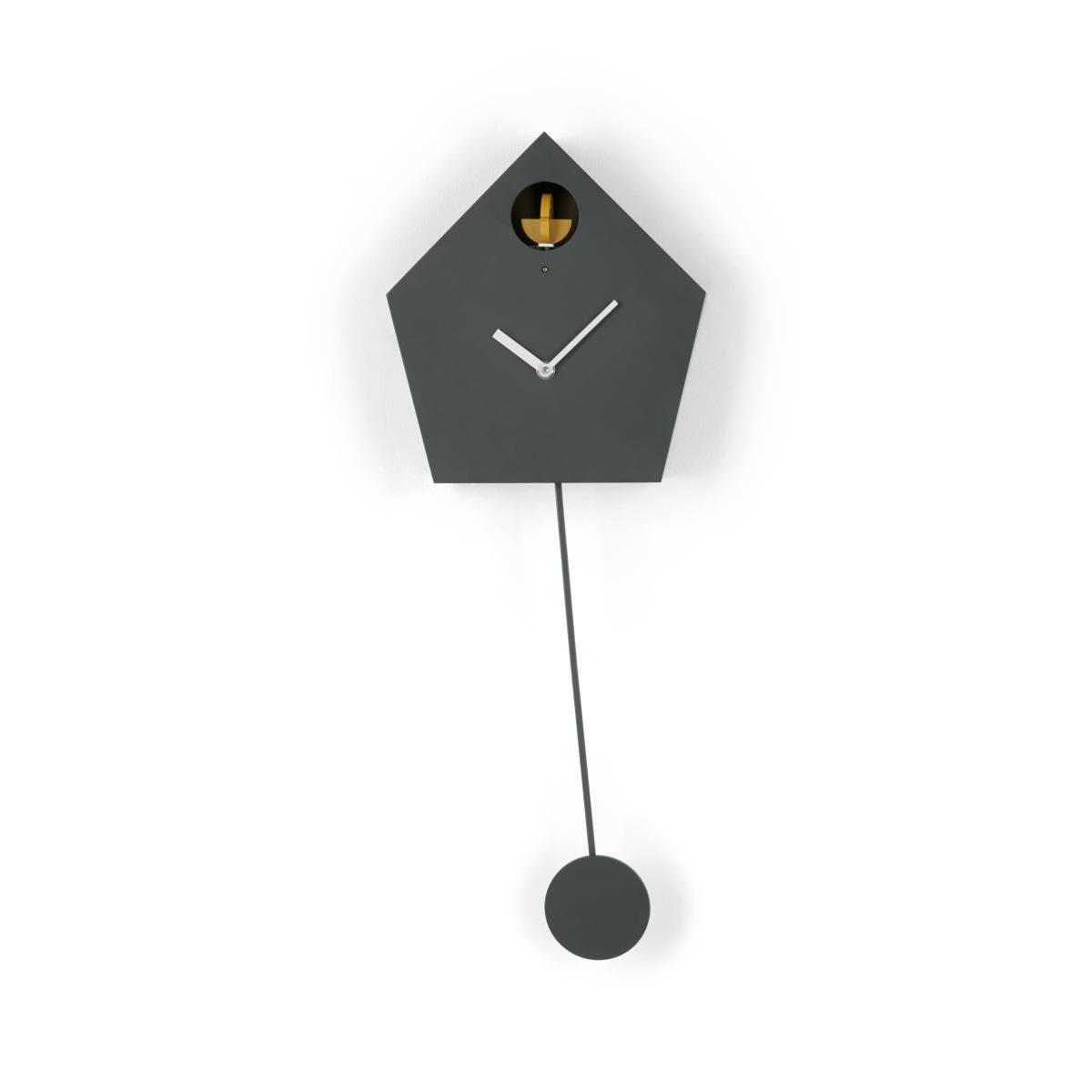 Lark Cuckoo & Pendulum Wall Clock, Charcoal Grey – image 5