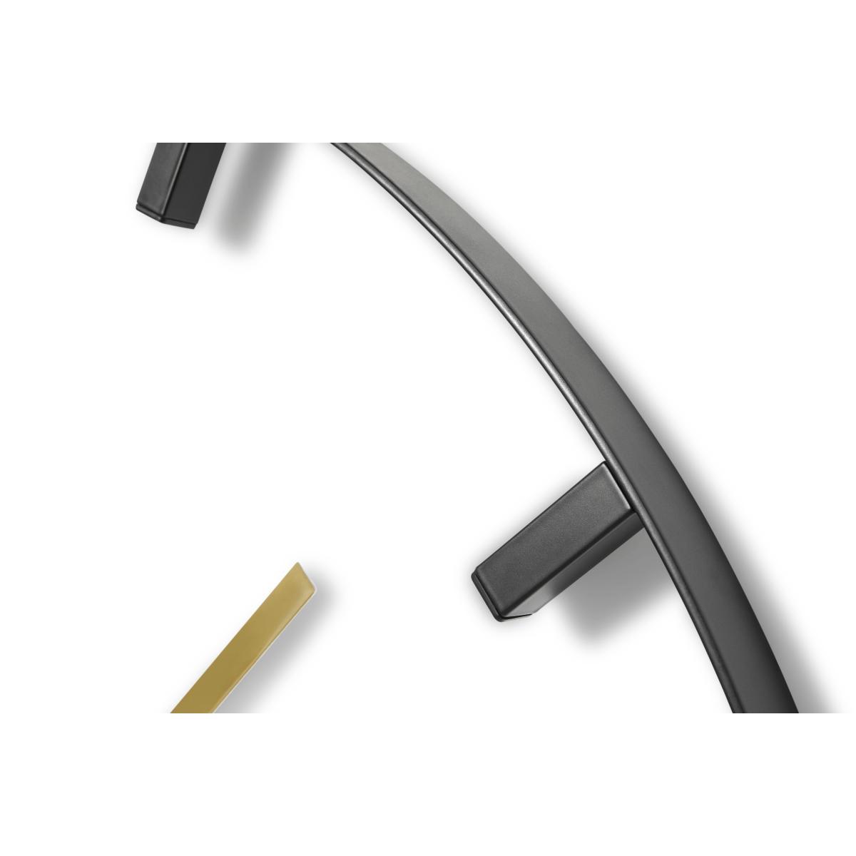 Felman Statement Oversized Floating Clock, Matt Black & Brass – image 4