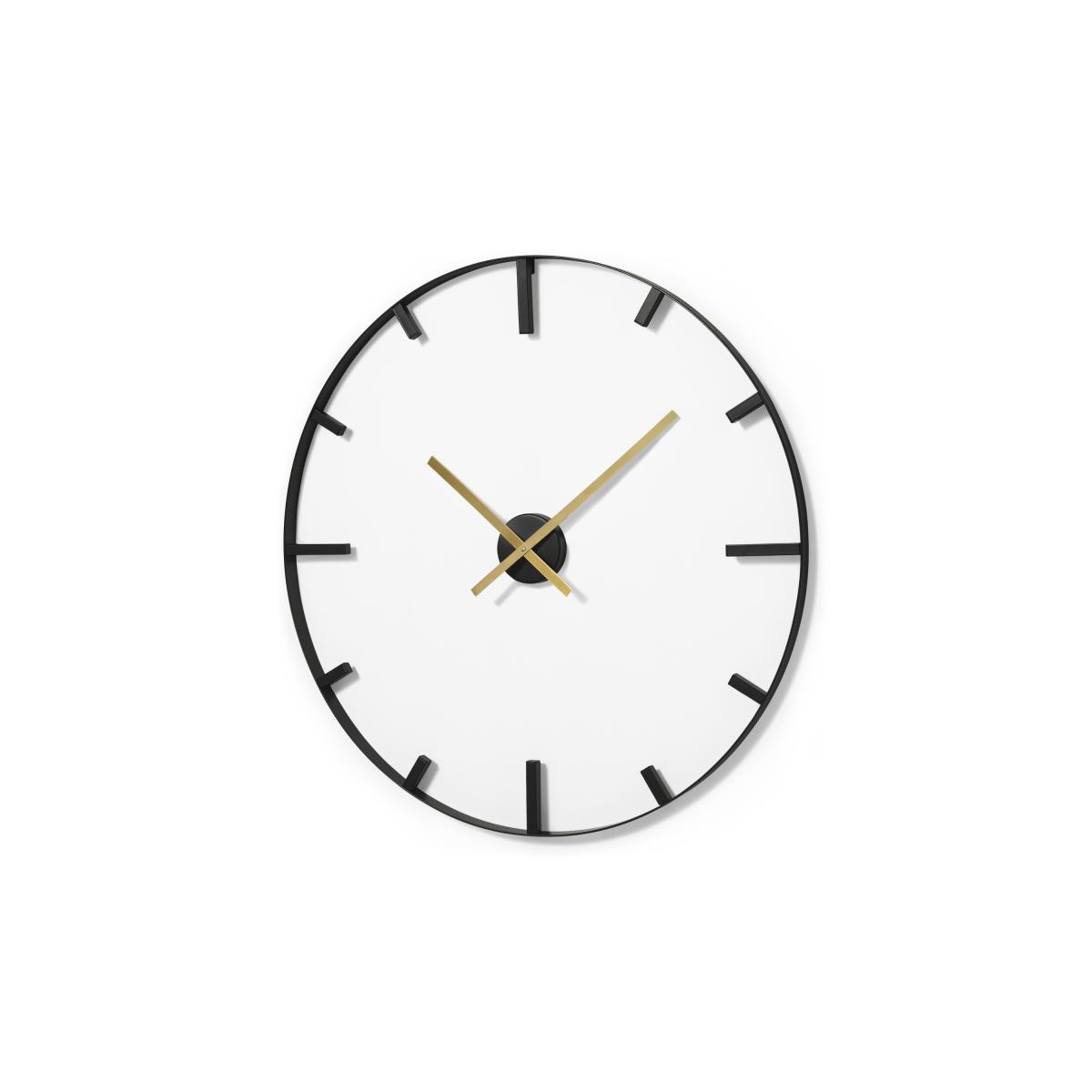 Felman Statement Oversized Floating Clock, Matt Black & Brass – image 5