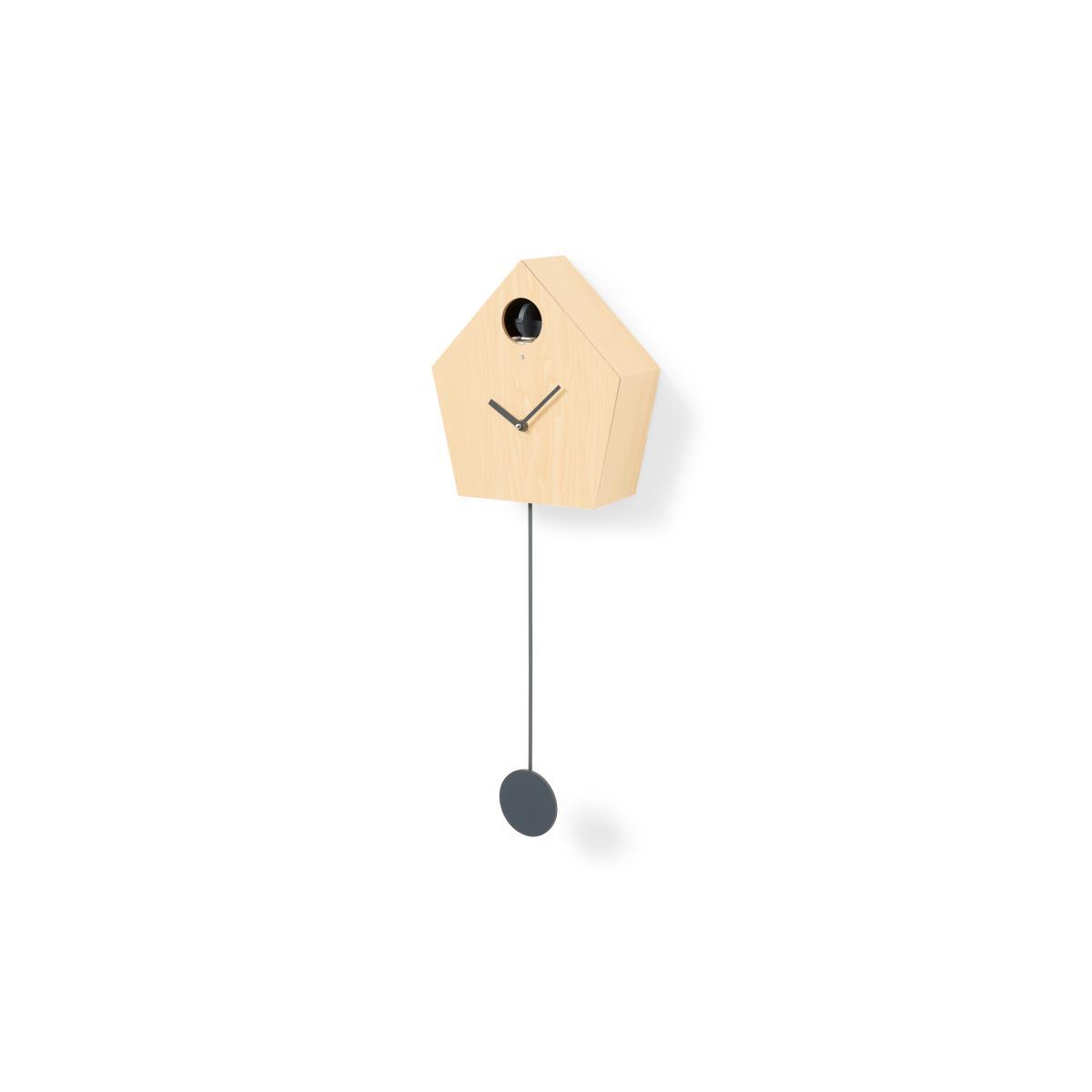 Lark Cuckoo & Pendulum Clock, Natural & Charcoal – image 4