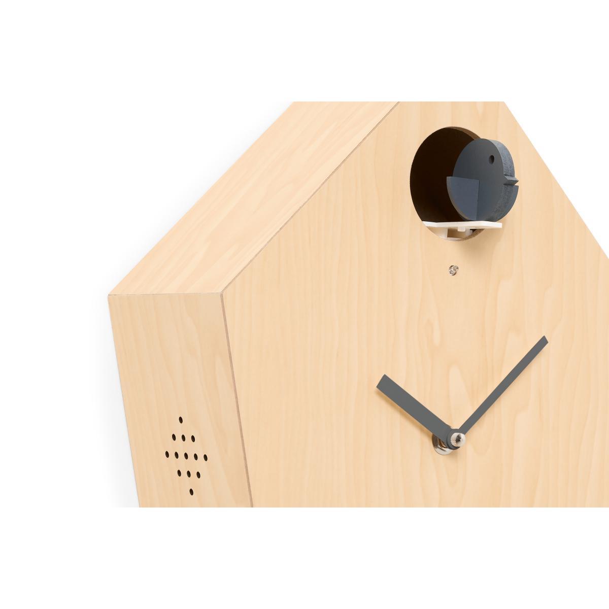 Lark Cuckoo & Pendulum Clock, Natural & Charcoal – image 5