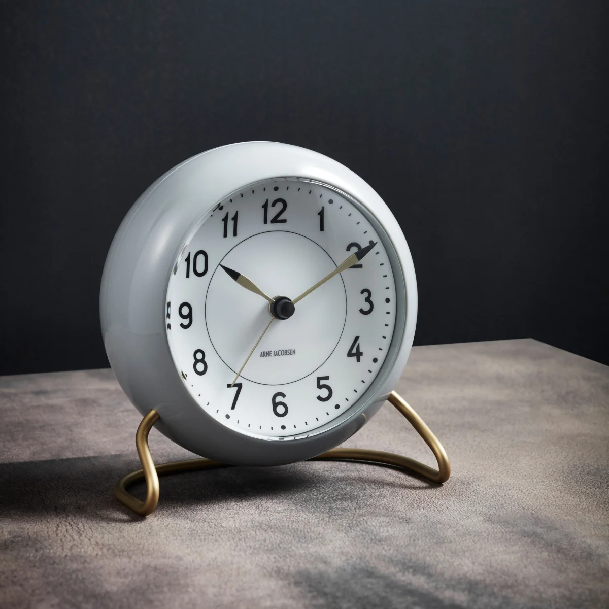 AJ Station clock 12 cm grey-white – image 2